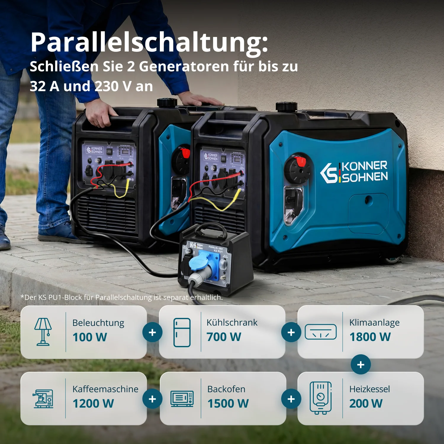 Inverter-Generator KS 4000iEG S (Benzin/Gas)