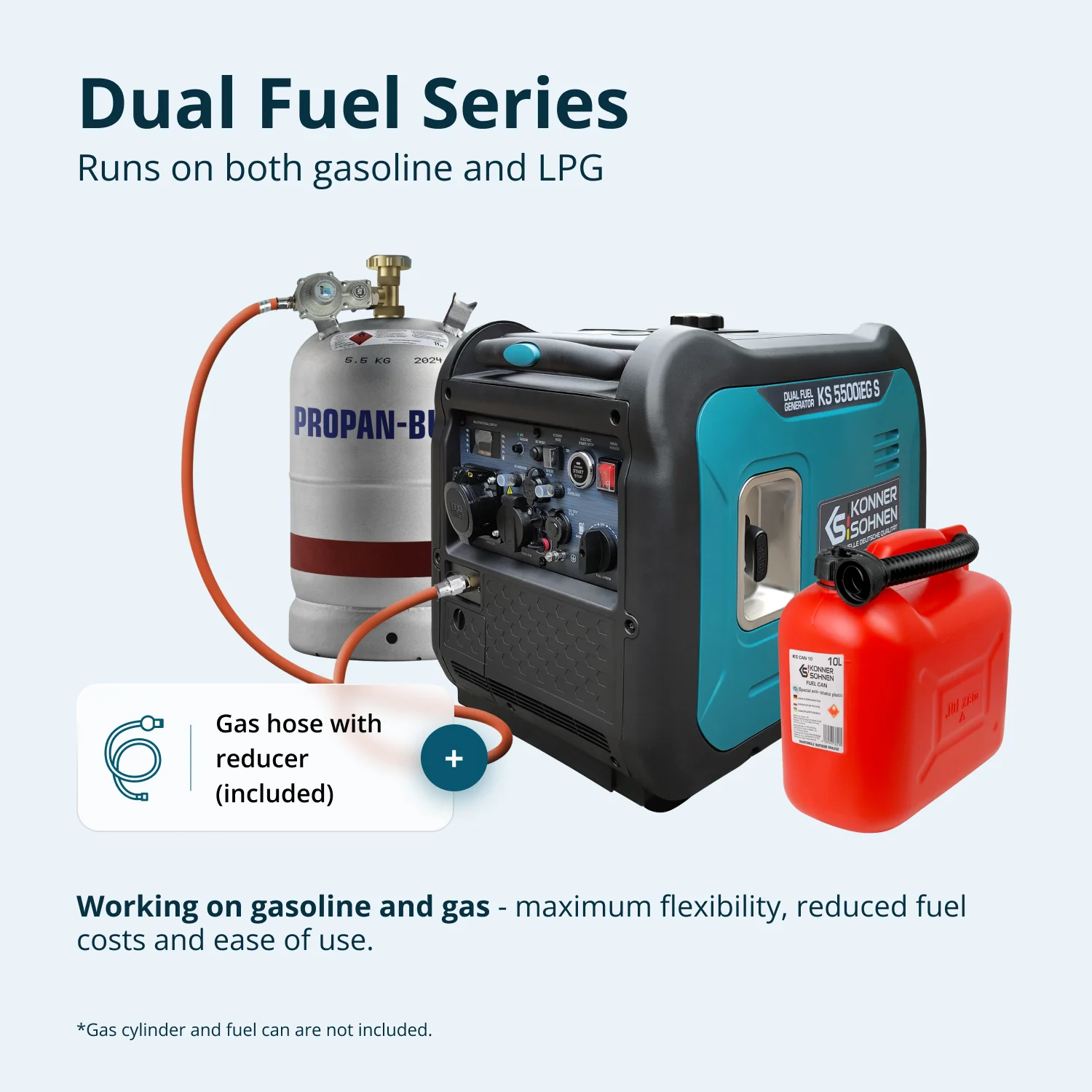 Inverter-Generator KS 5500iEG S (Benzin/Gas)