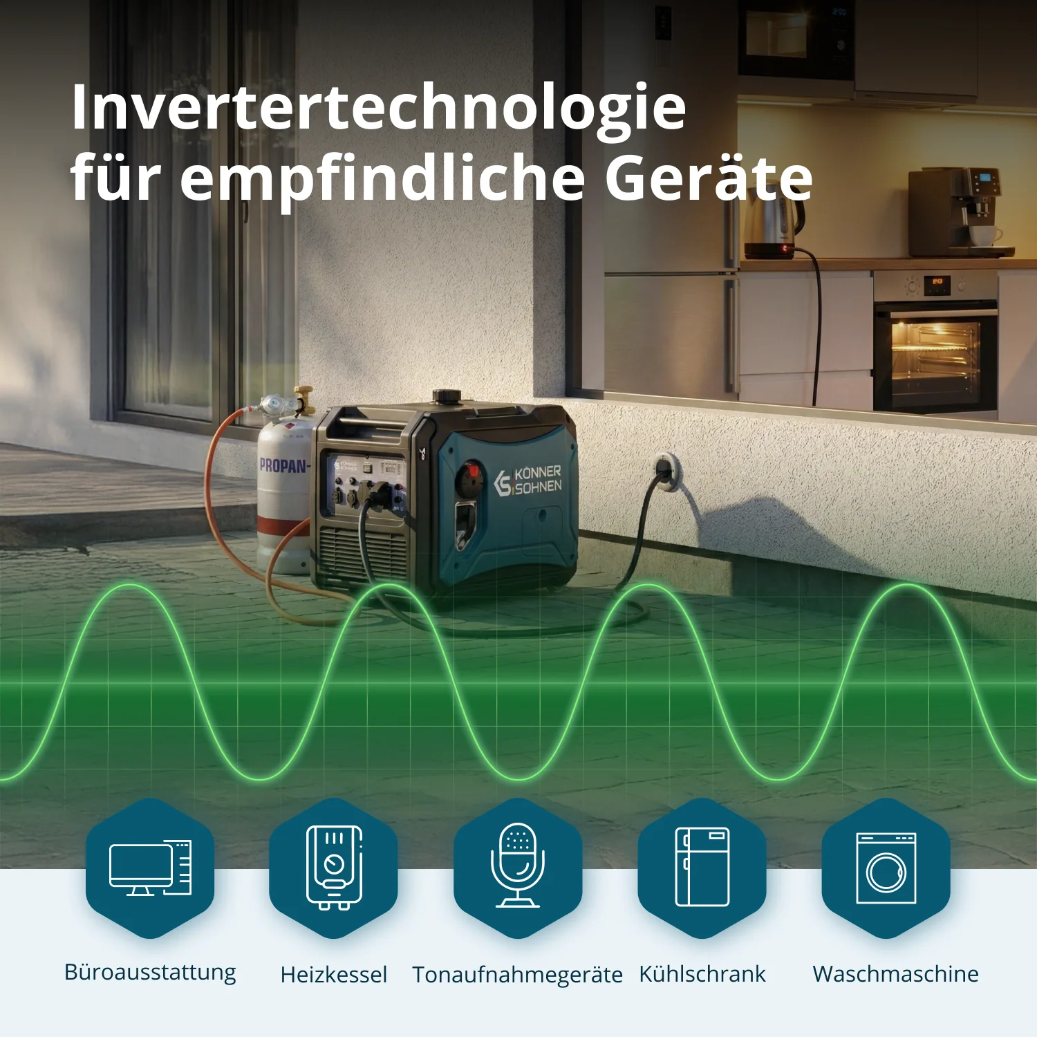 Inverter-Generator KS 4000iEG S (Benzin/Gas)